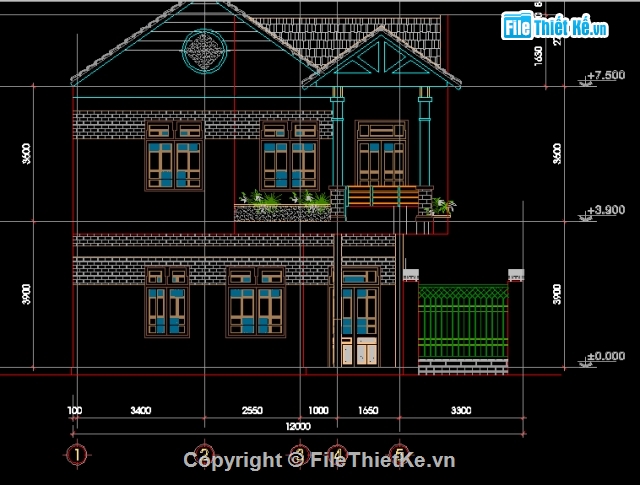 biệt thự đẹp,biệt thự đẹp 2,nhà 2 tầng mái thái